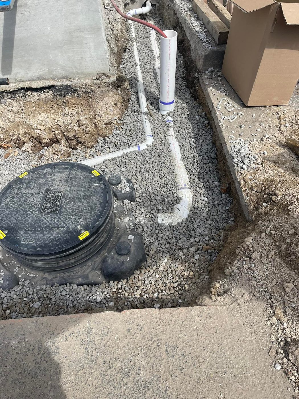 Grease interceptor installation