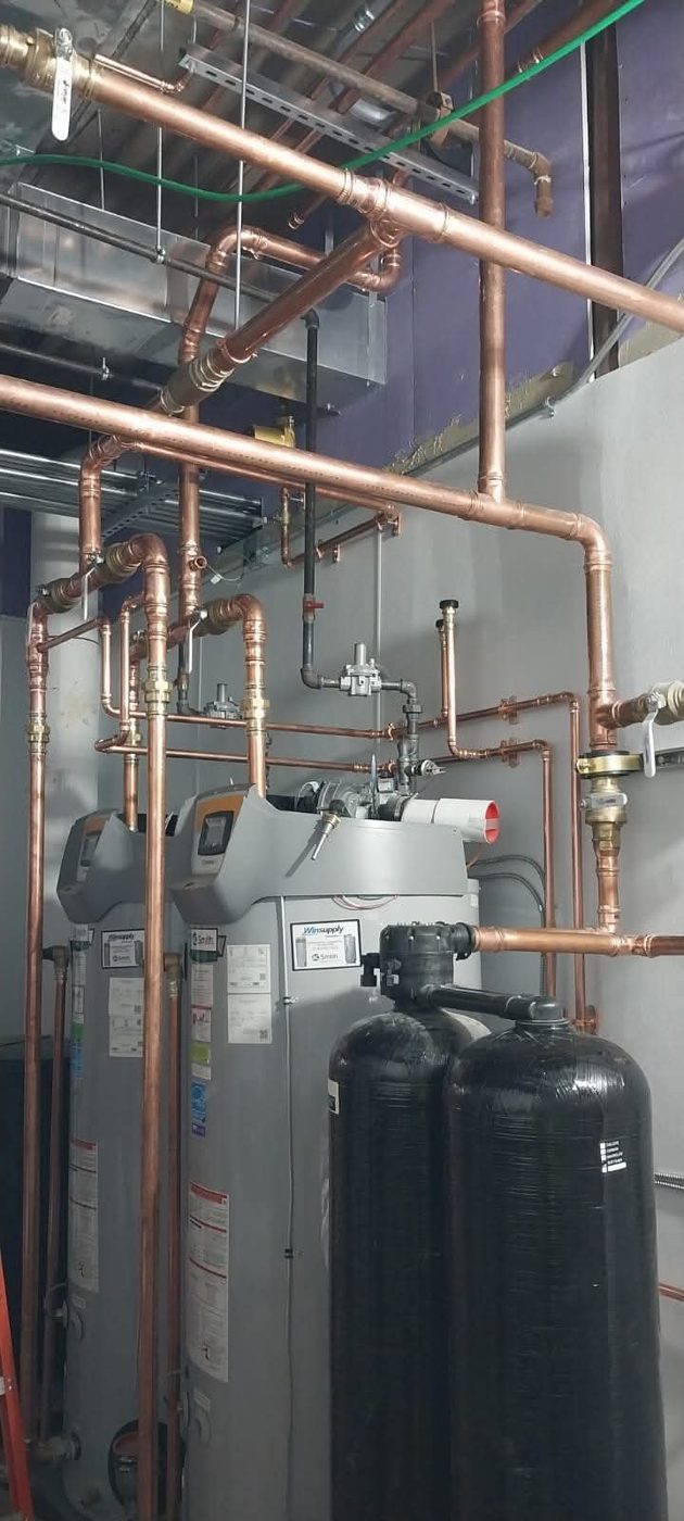 Copper pipe manifold installation